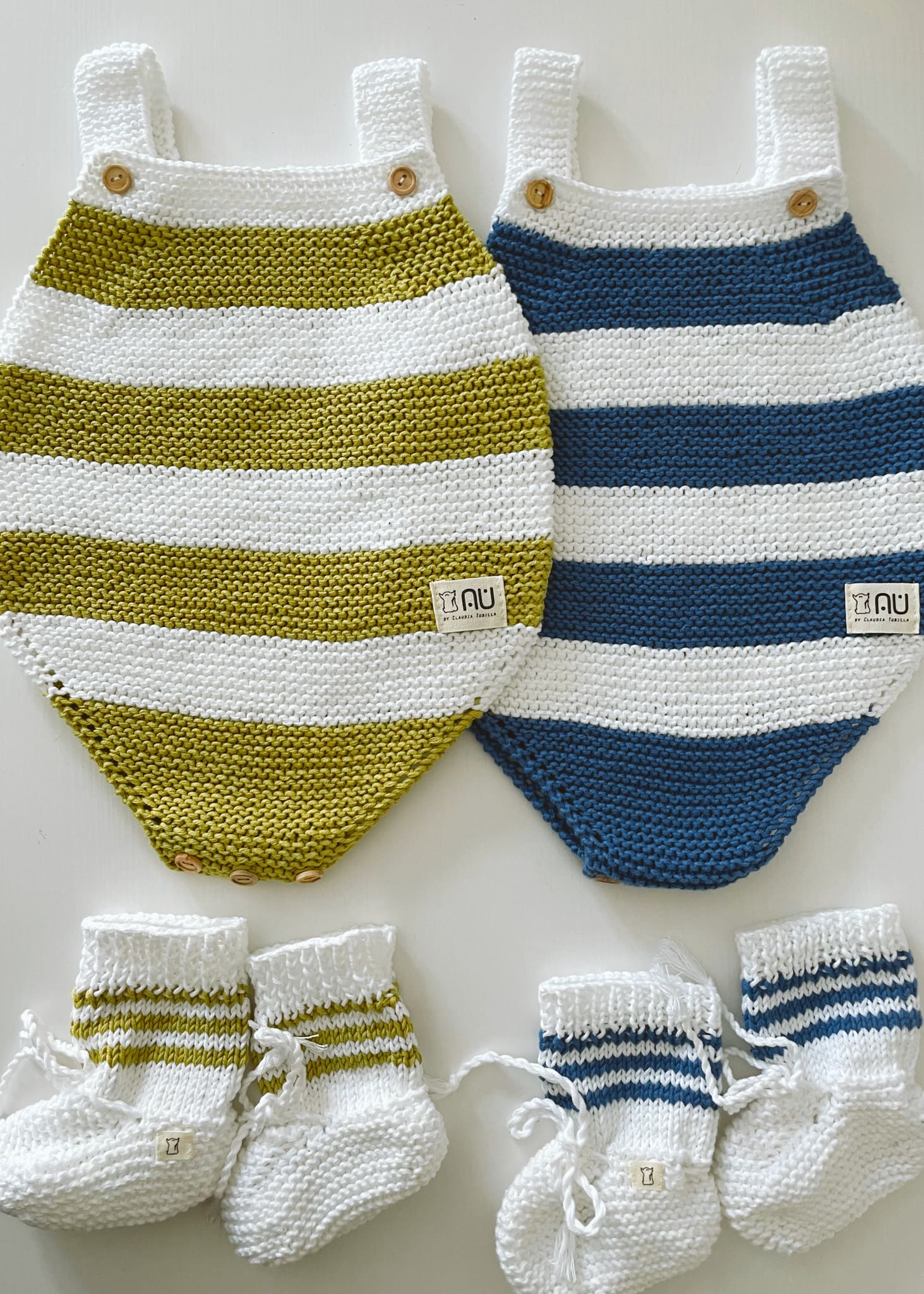 ranita-pelele-peto-punto-rayas-auspain-bebe-hecho-a-mano-botas-algodon-verano-bobo-tejer-verde-azul